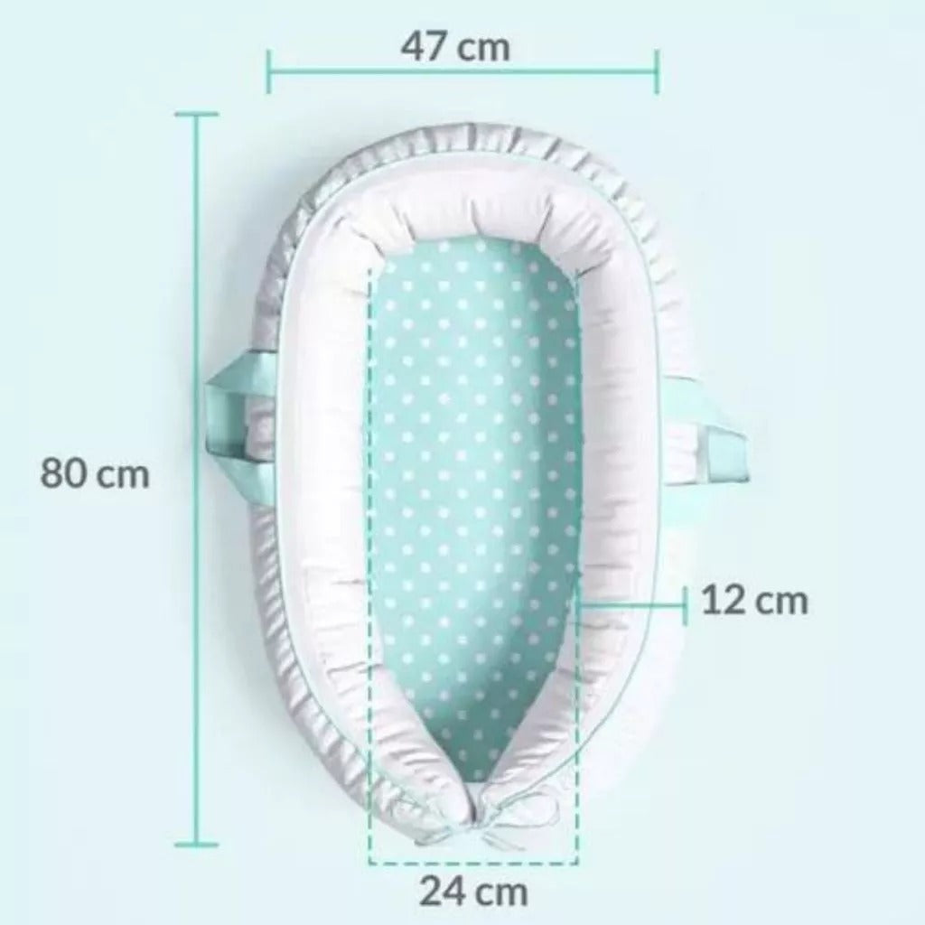 Kit Ninho Redutor de Berço 400 Fios + Almofadinha Decorativa + Almofada de Amamentação