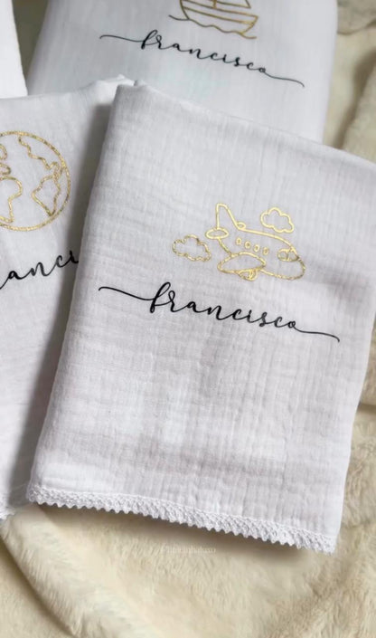 Kit de Fraldinha Personalizado Francisco | 6 Peças Personalizadas
