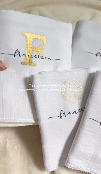 Kit de Fraldinha Personalizado Francisco | 6 Peças Personalizadas