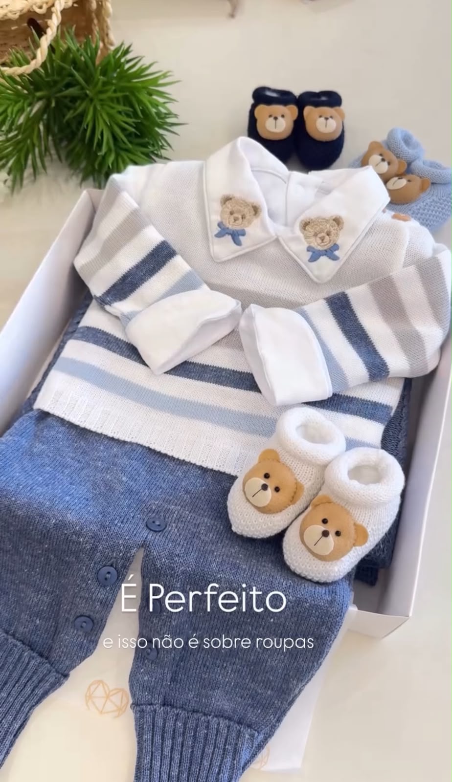 Kit Maternidade Personalizado Completo Ursinho | Personalize Com o Nome do seu Príncipe