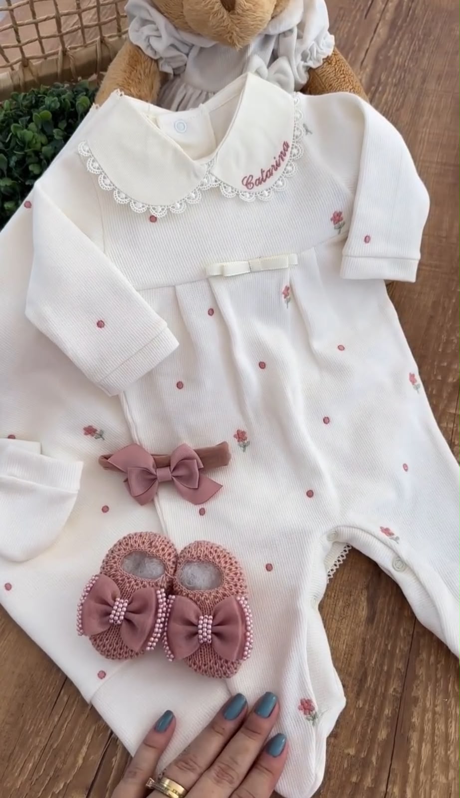 Kit Maternidade Personalizado Completo Catarina | Personalize Com o Nome da sua princesa