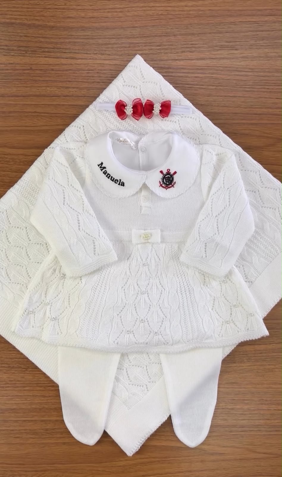 Kit Maternidade Personalizado Completo Manuela Corinthians | Personalize Com o Nome do seu Príncipe