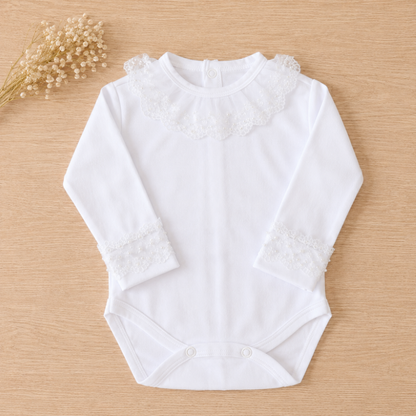 BODY BRANCO RENDA ESTREITA