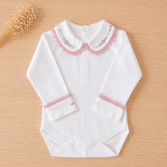 BODY OFF WHITE BORDADO/GUIPER ROSE