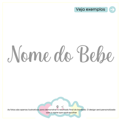 KIT SAIDA DE MATERNIDADE ANA VERMELHA 6 PEÇAS PERSONALIZADO