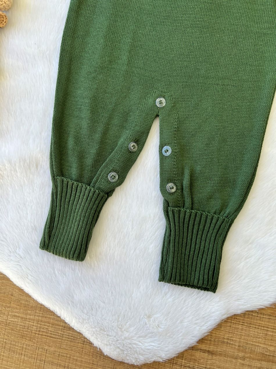 KIT SAIDA MATERNIDADE ISAQUE VERDE MILITAR 5 PEÇAS